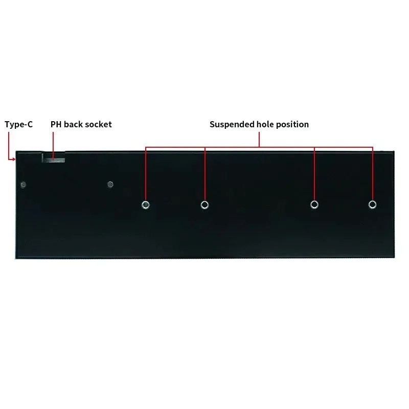 TURZX 8.8 بوصة USB شاشة ثانوية Type-C سطح المكتب شاشة ممتدة TF بطاقة اللعب 1920*480 IPS LCD CPU RAM GPU مراقب NO AIDA64