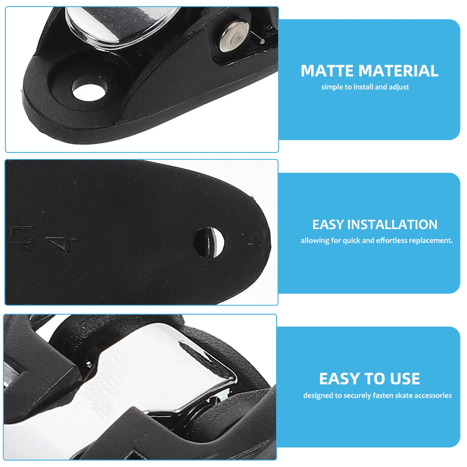 2 قطعة مشبك تزلج عالمي للتزلج على الجليد المضمنة سهل الاستبدال تثبيت آمن إصلاح أجزاء التبعي