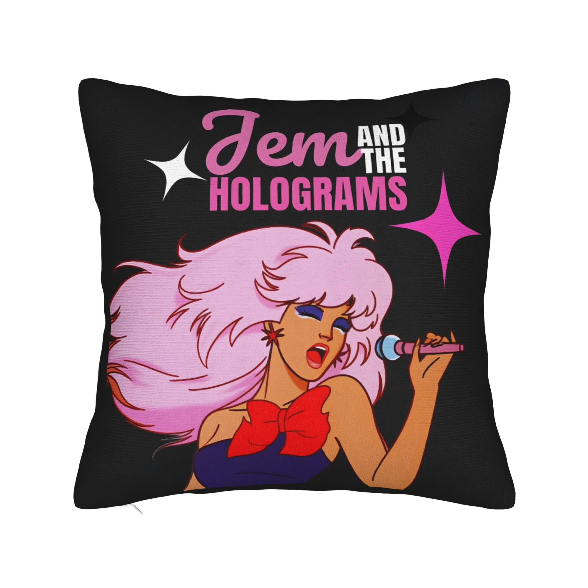 Kpop Jem and the Holograms Pillow Case  Design Pillow Cover For Sofa Car Home Decor Kawaii Pillowcases
