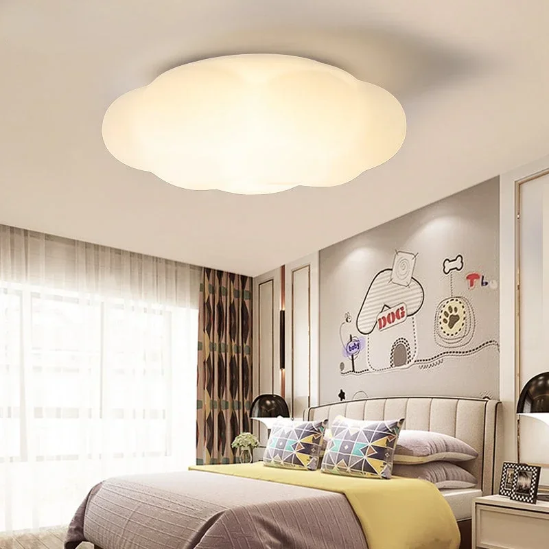 White Cloud Ceiling Light Led Chandelier for Children Bedroom Living Room Dining Room Learning Creative Decorative Lighting