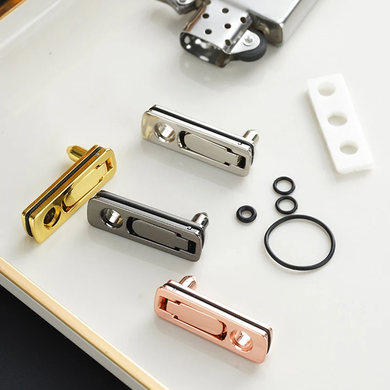 1 Set Zip Lighters Cotton Base Inner Liner Modification Volatilization Reduction Feature Sealing Metal Design 3.5*1.5*1.1cm