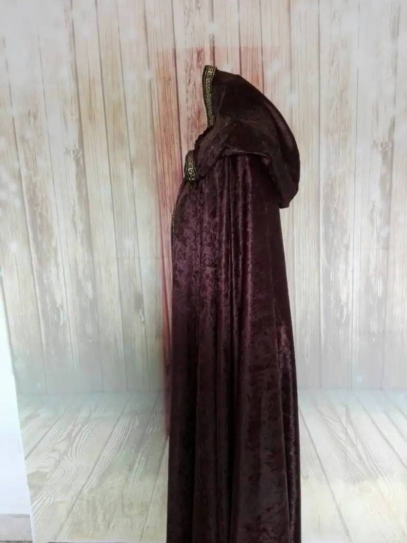 Elf Velvet Mantle of Chenille cloak  capelet Santa Cloak Cosplay costume Hooded cloak wedding cape wrap