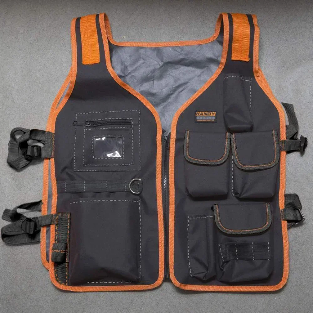 2024 Tool Carpenters Electricians Men Waist Bag Vest with Adjustable Straps High Quality Oxford Cloth Tool Vest Work Vest