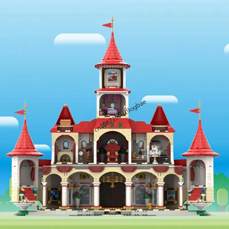 NEUE 4454PCS spiel Film maried serie MOC Prinzessin Pfirsich Pilz Schloss modell DIY kreative ideen Kind Spielzeug Montage puzzle Geschenk