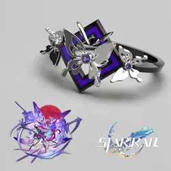 Game Honkai: Star Rail Seele Cosplay Ring Unisex Butterfly Adjustable Opening Rings Jewelry Accessories Gifts