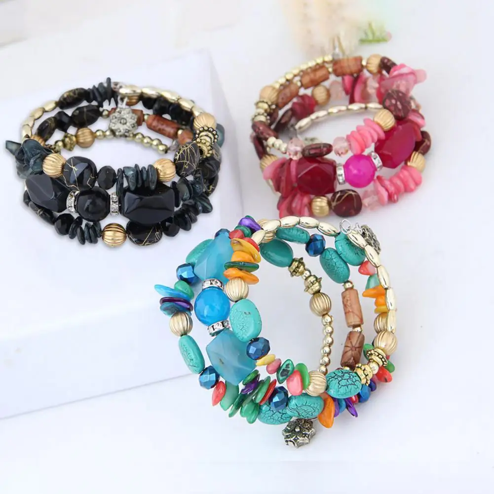 Women Bracelet Trendy Colorful Women Bracelet Lightweight Lady Bracelet  Good Workmanship Lady Bracelet for Dating