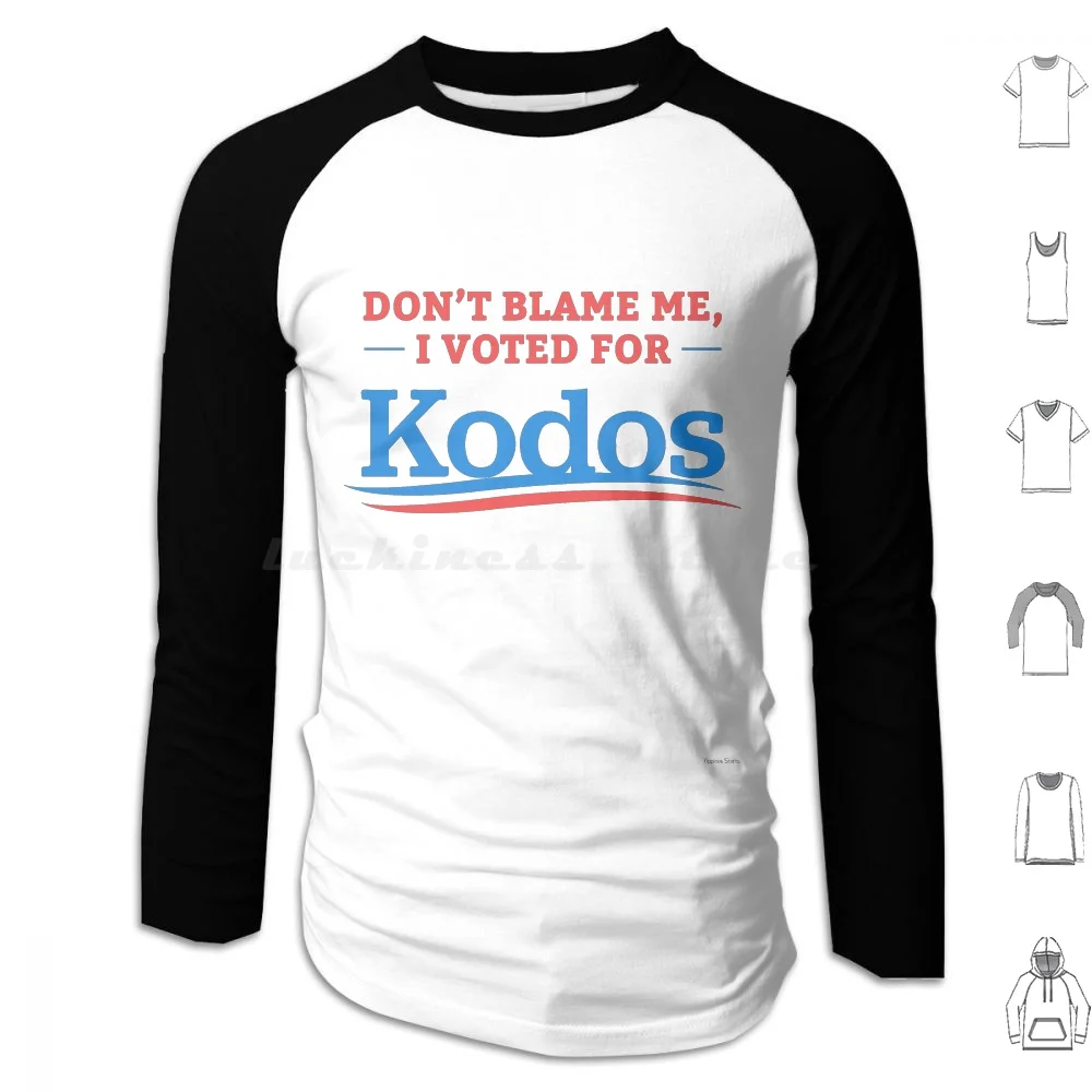 No me culpa, voté por Kodos, sudaderas con capucha de manga larga, Kodos Kodos Kodos y Kang, no me culpa, votado por