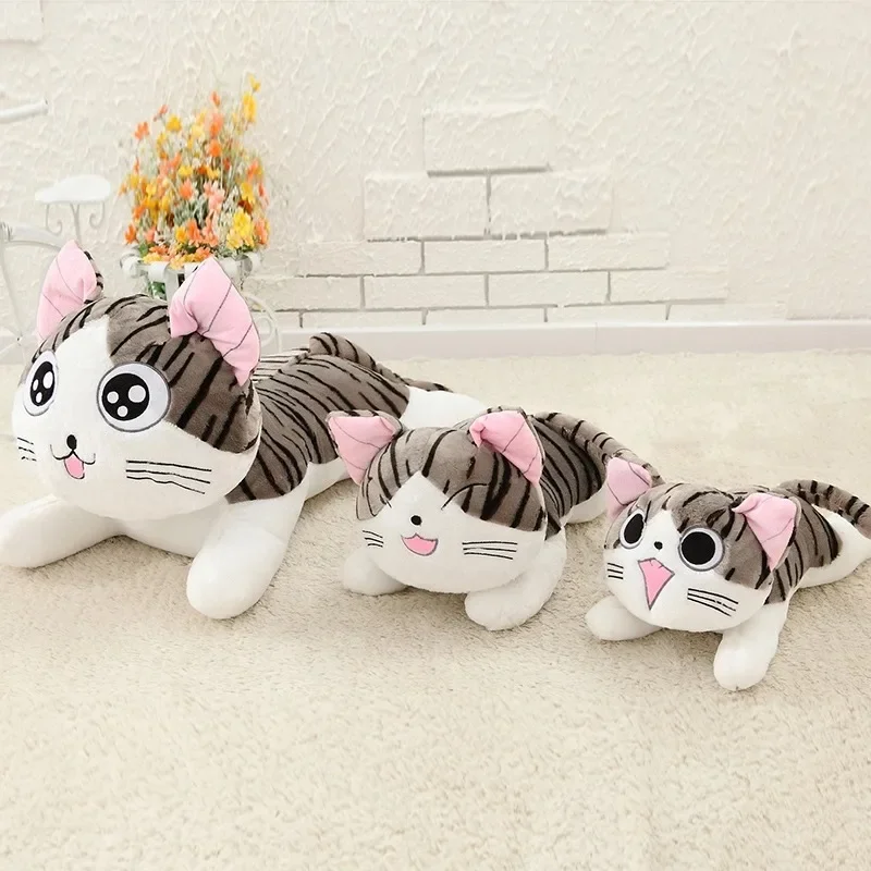 Kawaii Cat Plush Toys Chi Chi's Cat Stuffed Soft Animal Dolls Cheese Cat Stuffed Toys Dolls Pillow Cushion Xmas birthday gift