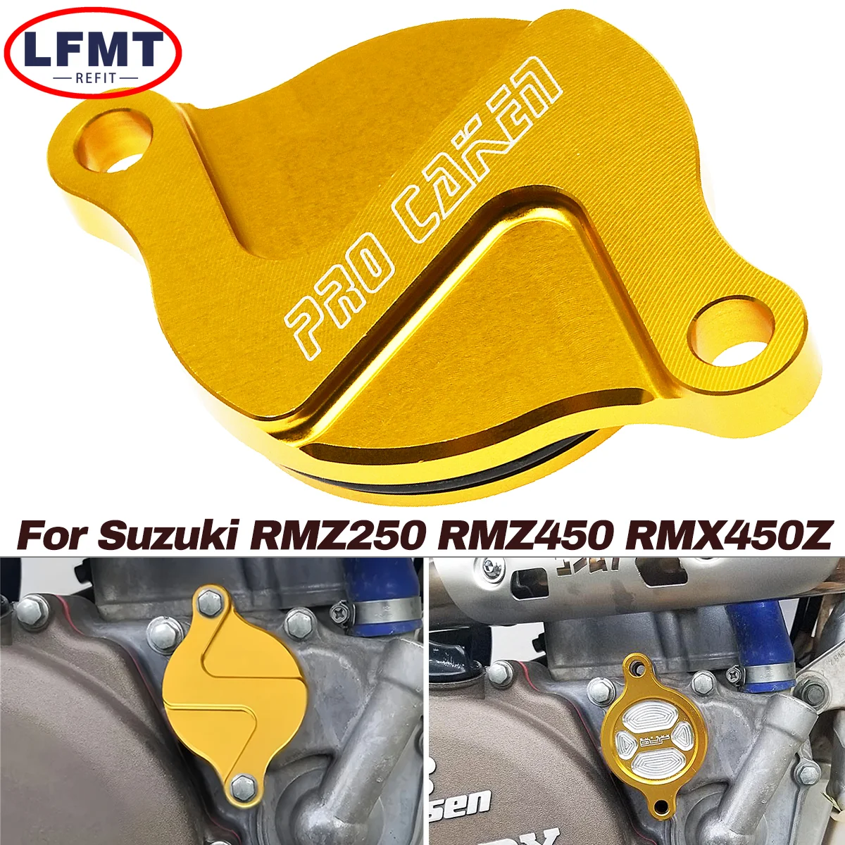 

Motorcycle CNC Oil Filter Cover Protect Cap Engine Timing Bolts Set For Suzuki RMZ250 RMZ450 RMX450Z RMZ 250 450 Motocross Parts