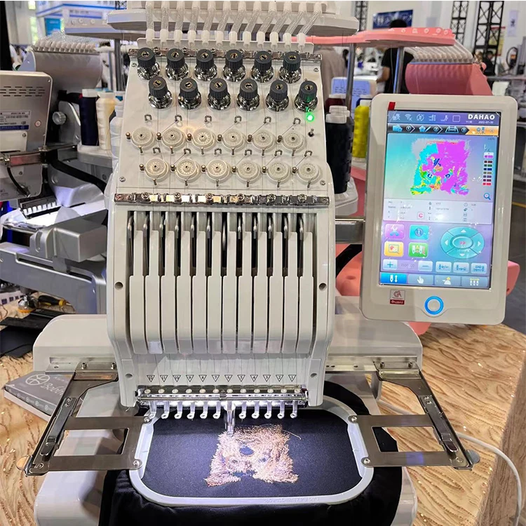 Single Head Industrial Embroidery Unit for Towel Terry Cloth Plush Fabric Customized Towel Clamp Frame for Fluffy Textile
