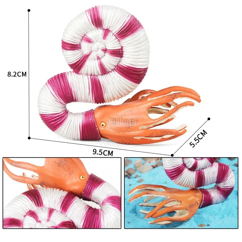 Montessori Marine Sea Life meduse Octopus figurine figure animali della creatura vulcanica modelli giocattolo educativo per regalo per bambini