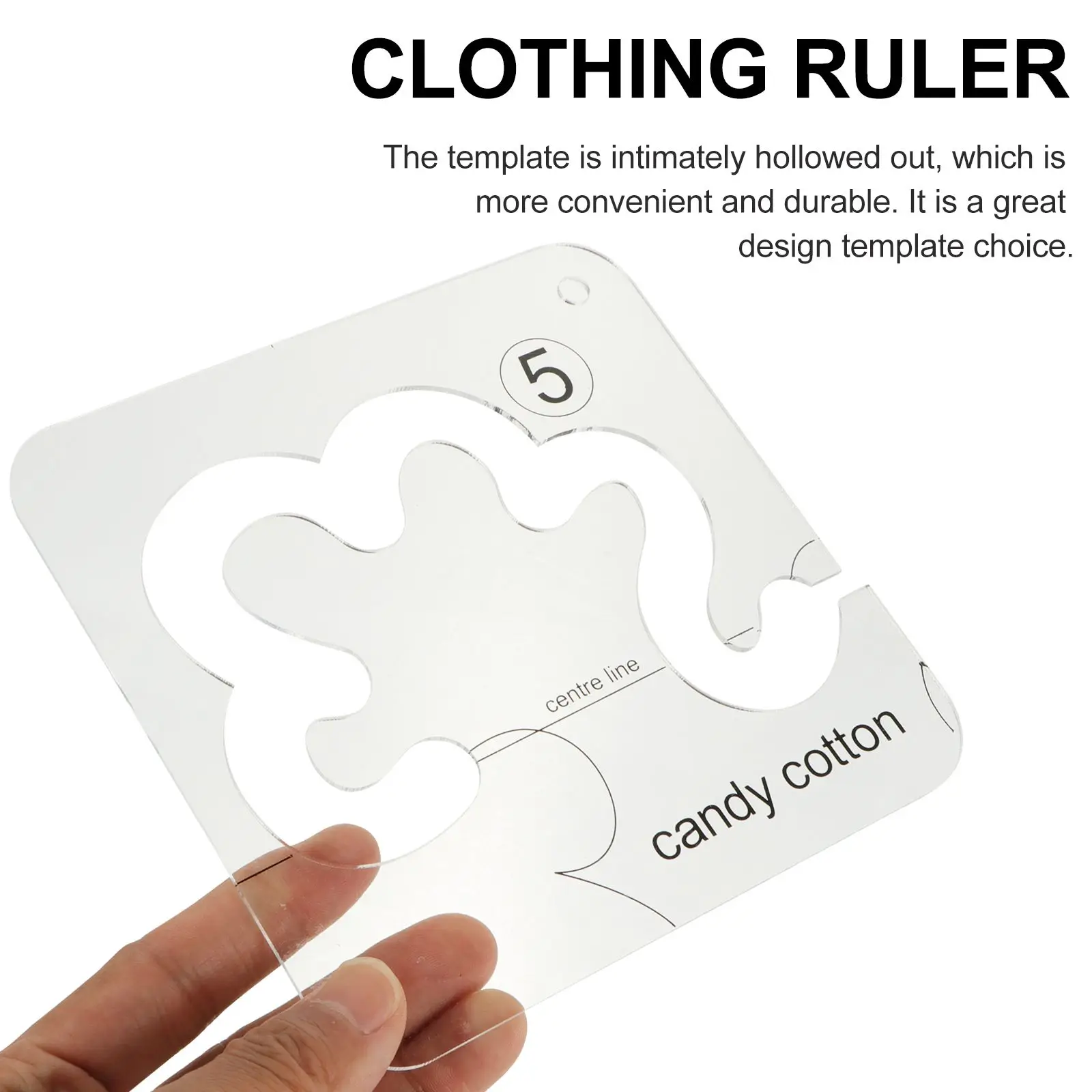 Patchwork Ruler Template Clear Measuring Sewing Quilt Templates Stencils Fabric Clothing Ruler Transparent Acrylic Durable