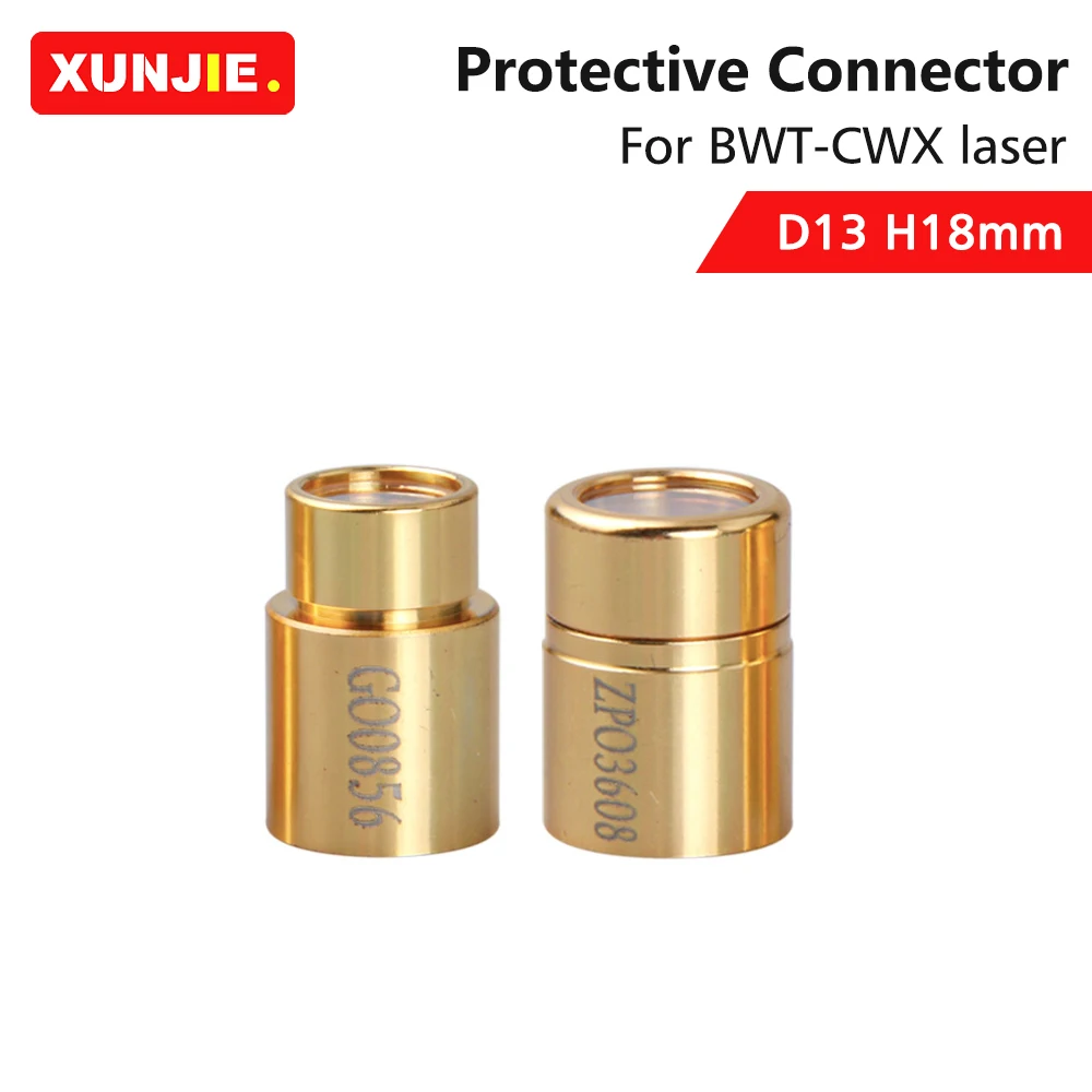 Xunjie d13h18 faserlaser quelle qbh ausgangs stecker schutz linsen gruppe BWT-CWX lasers chutz fenster