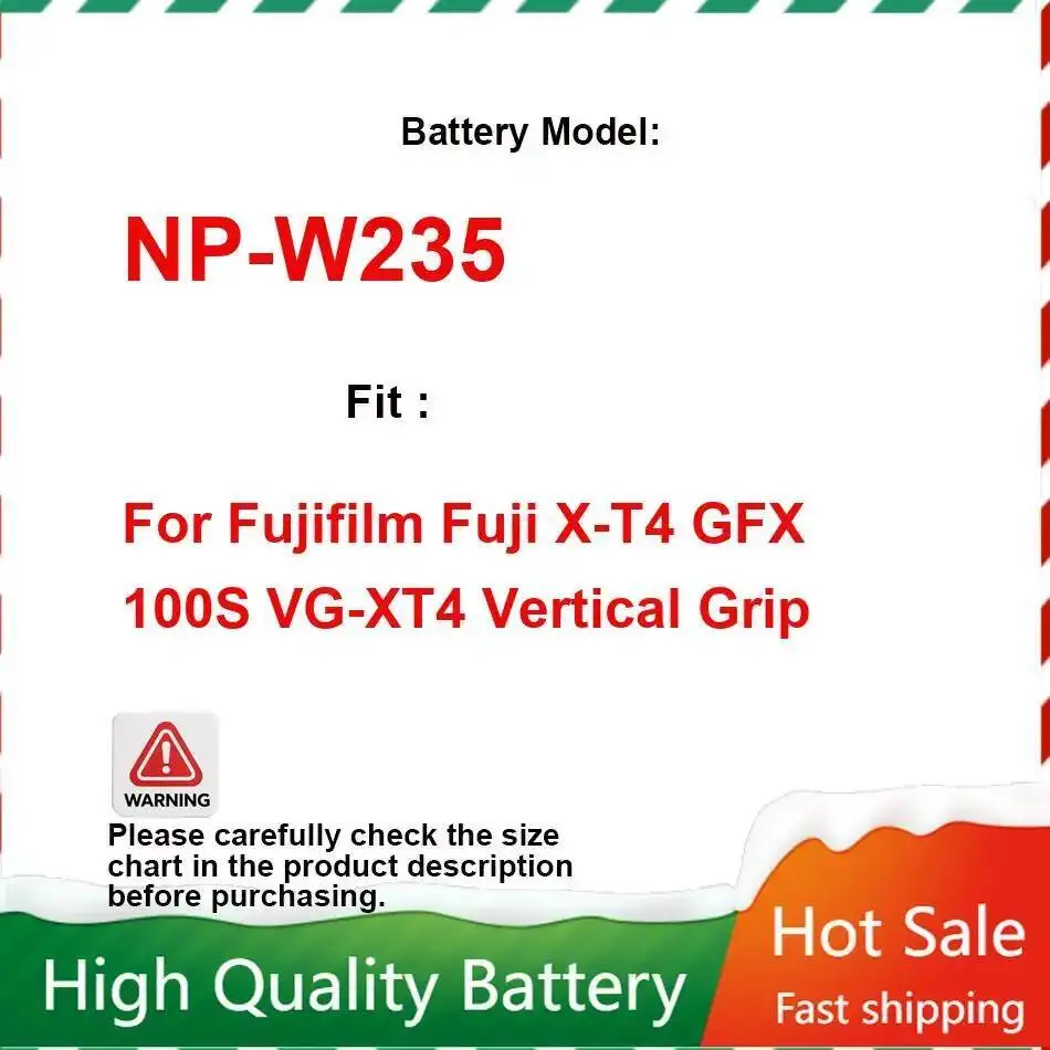 بطارية قبضة عمودية للكاميرا NP-W235 2280Mah لـ Fujifilm Fuji X-T4 XT4 Gfx 100S VG-XT4 #1