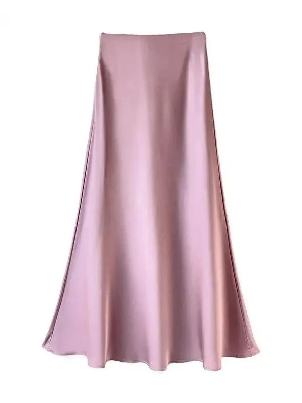 

Роскошные атласные юбки-рыбки Jyate для женщин: летние, элегантные, с завышенной талией, из ПВХ-ткани, подходят для прогулок