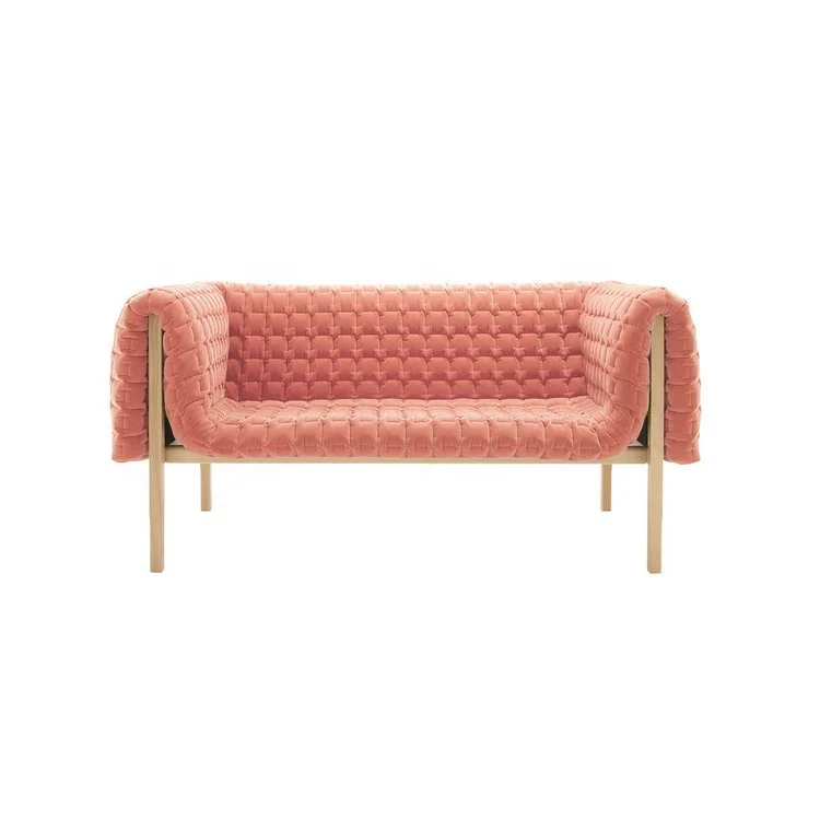 &Italian Design Modern Ruche Armchair Sectional Sofa Roset Lounge Chair with Unique Style Leather Material Hall Villa Applicatio