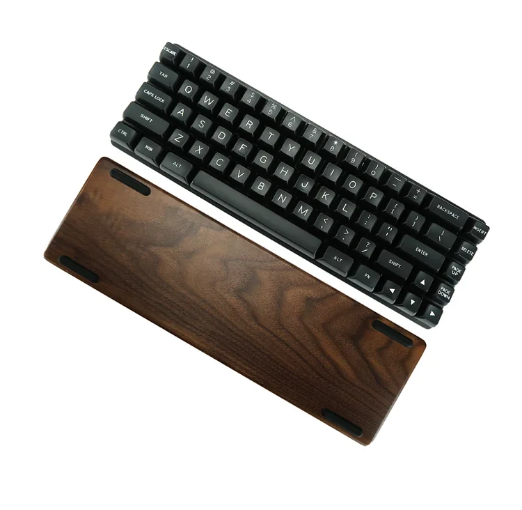 GATERON blue red brown switch X Bows walnut ergonomic Wireless Type-C RGB  mini 60% Mechanical keyboard