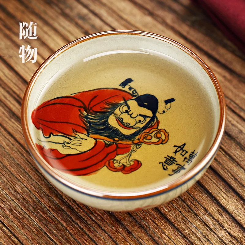 Zhong Kui Jingdezhen Old Pottery Master High Grade Personal Dedicated Ceramic Hand-painted Kung Fu Single Cup Tea