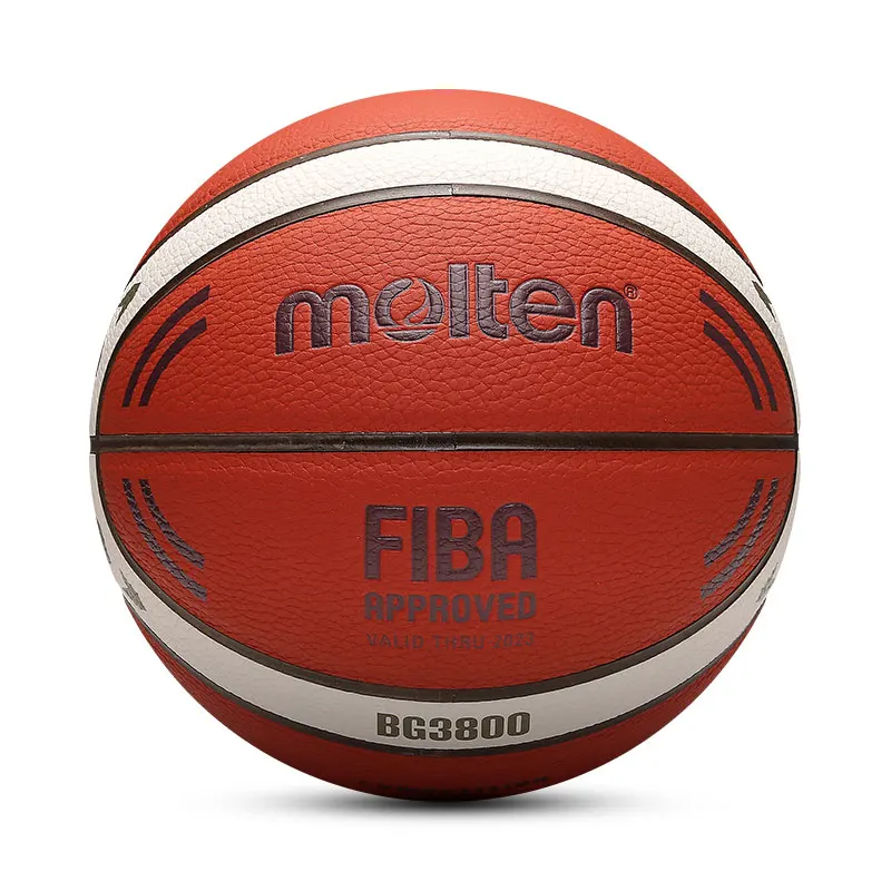 

Molten Basketball Standard Size 7 PU Material Butyl Liner Wear Resistant Outdoor Indoor Competition Training Basketball Ball