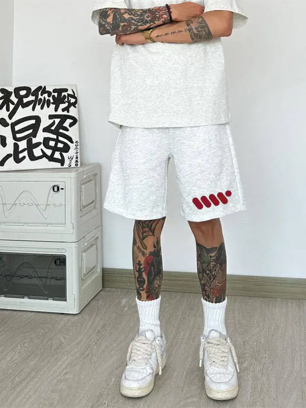 

American Sle Baskeall Sport orts for Boys Summer Trendy Hiphop Printed Five-Point Casual Mid-Length Pants