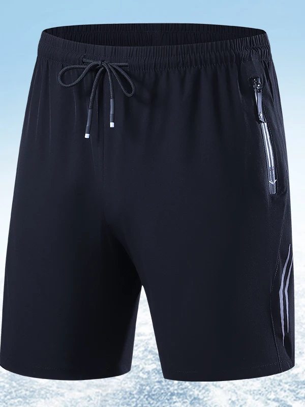 

Ice Silk Running Shorts Men's Summer Thin Quick Dry Sport Casual Five-Point Pants Trendy Brand Versatile Breathable Running S...