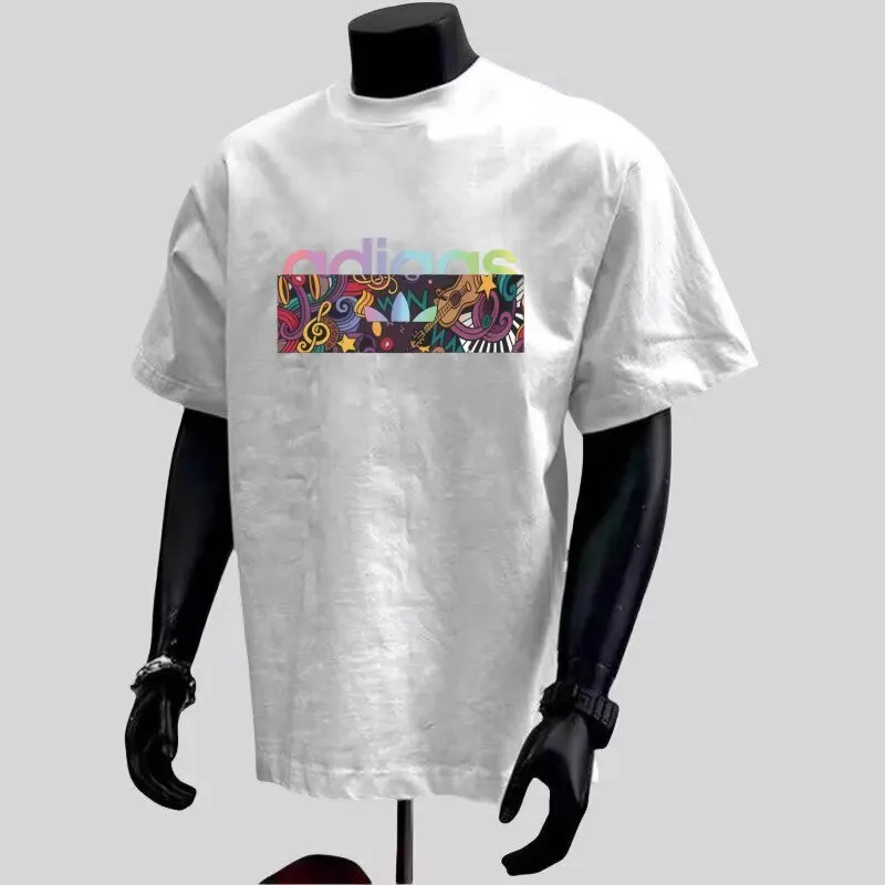 2026 US Street Style Design Short-Sleeved T-Shirt - Suitable for Both Men and Women. Printed Casual Round-neck T-shirt