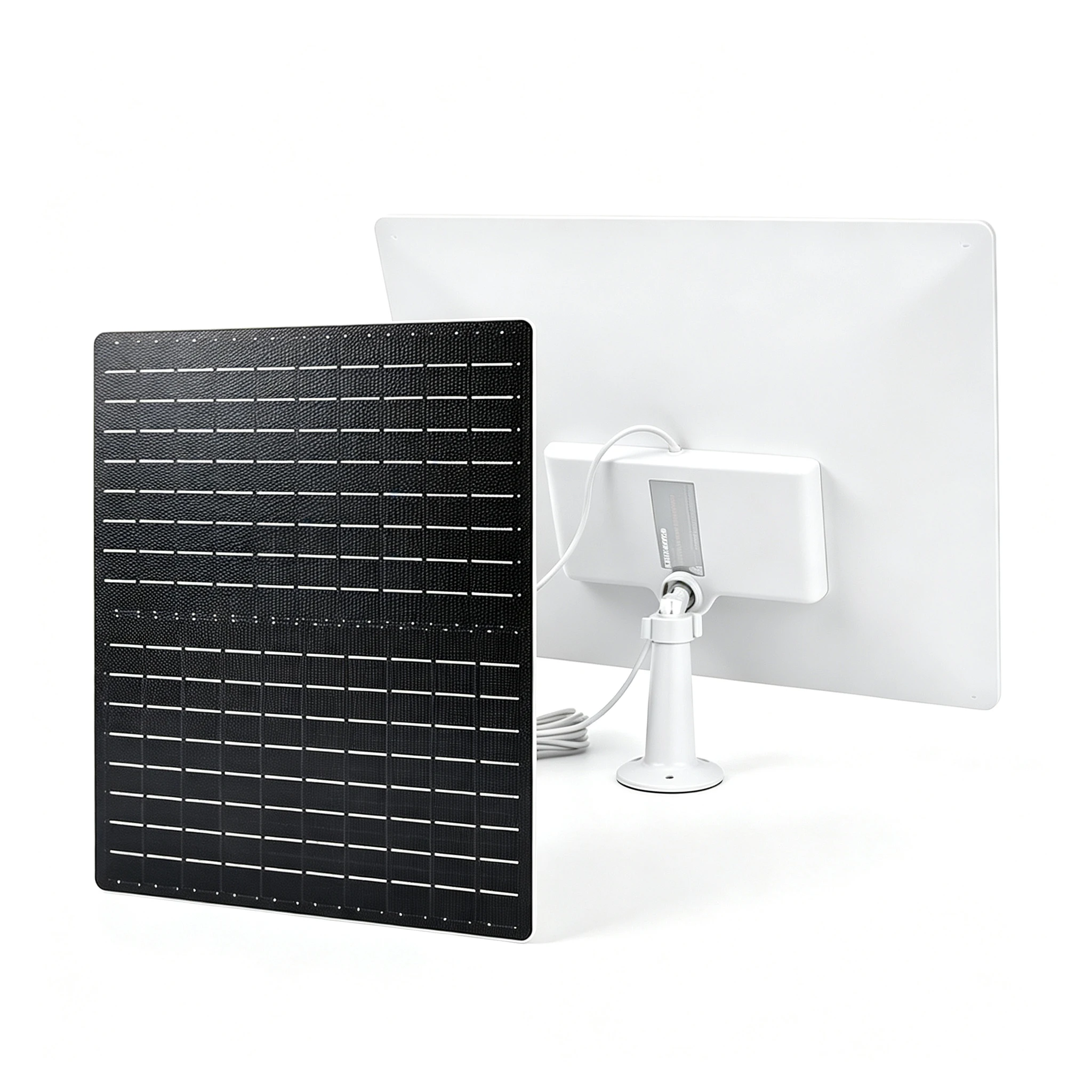 Camera Solar Panel Type‑C Port 360° Adjustable Mount Outdoor Solar Charger Compatible With Most Surveillance Security Cameras