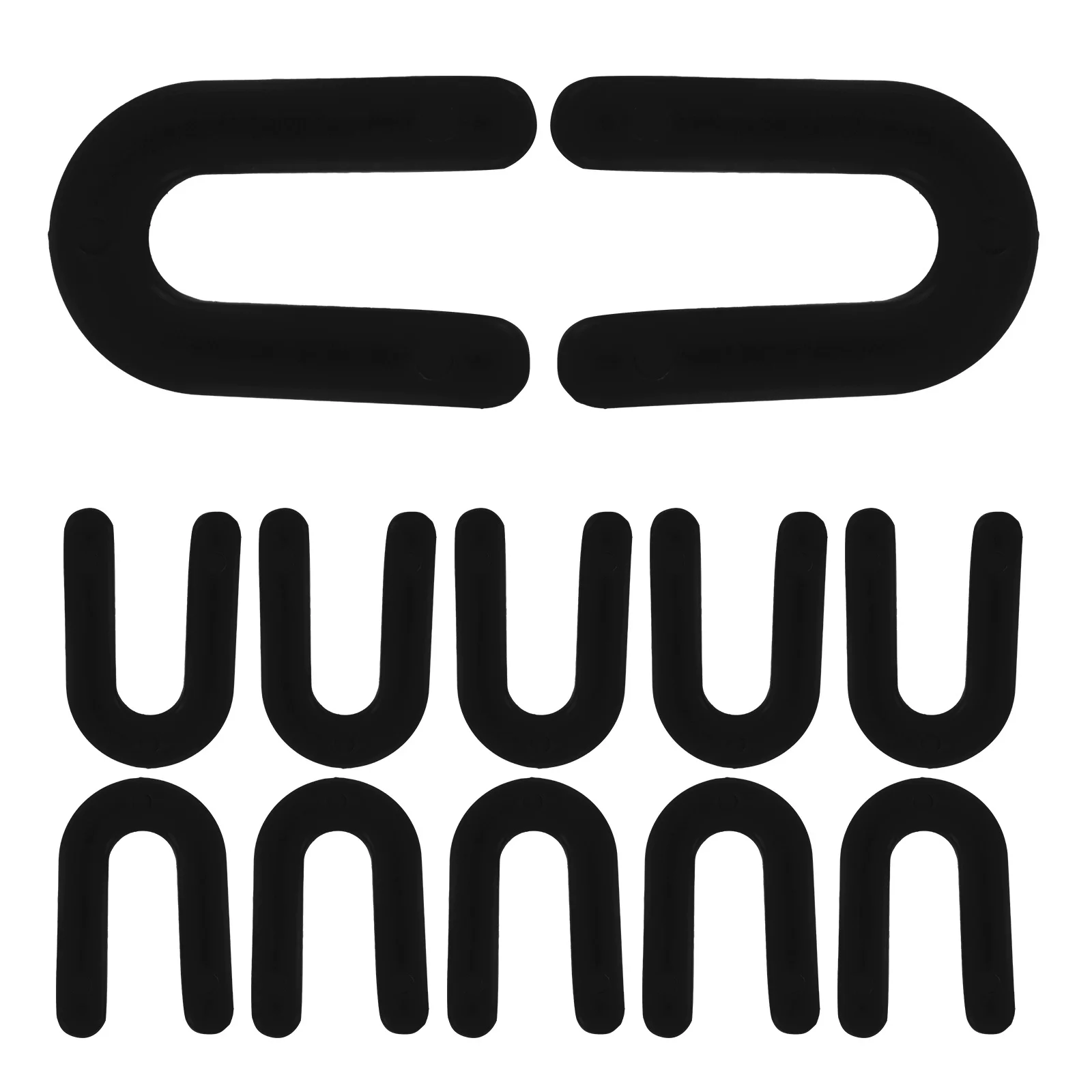 100 قطعة من فواصل البلاط على شكل حرف U ألوان نابضة بالحياة متعددة الأحجام لوضع البلاط المستقر ونظام التسوية وفواصل سطح السفينة #6