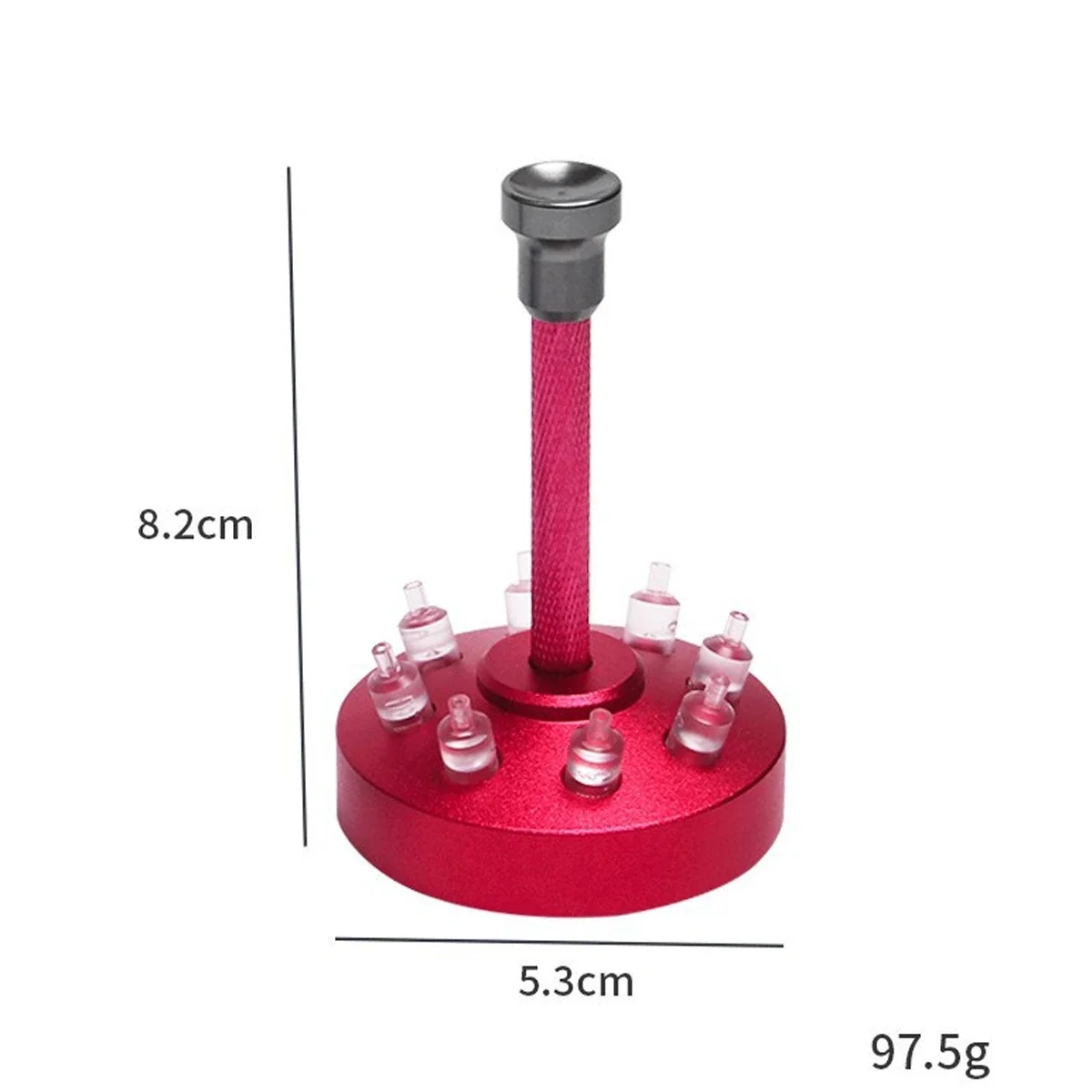 Watch Hands Fitting Setting Presser Pusher Setter with 8 Accessory Alloy Steel Watch Needle Holder Watch Repair Tool Watchmaker