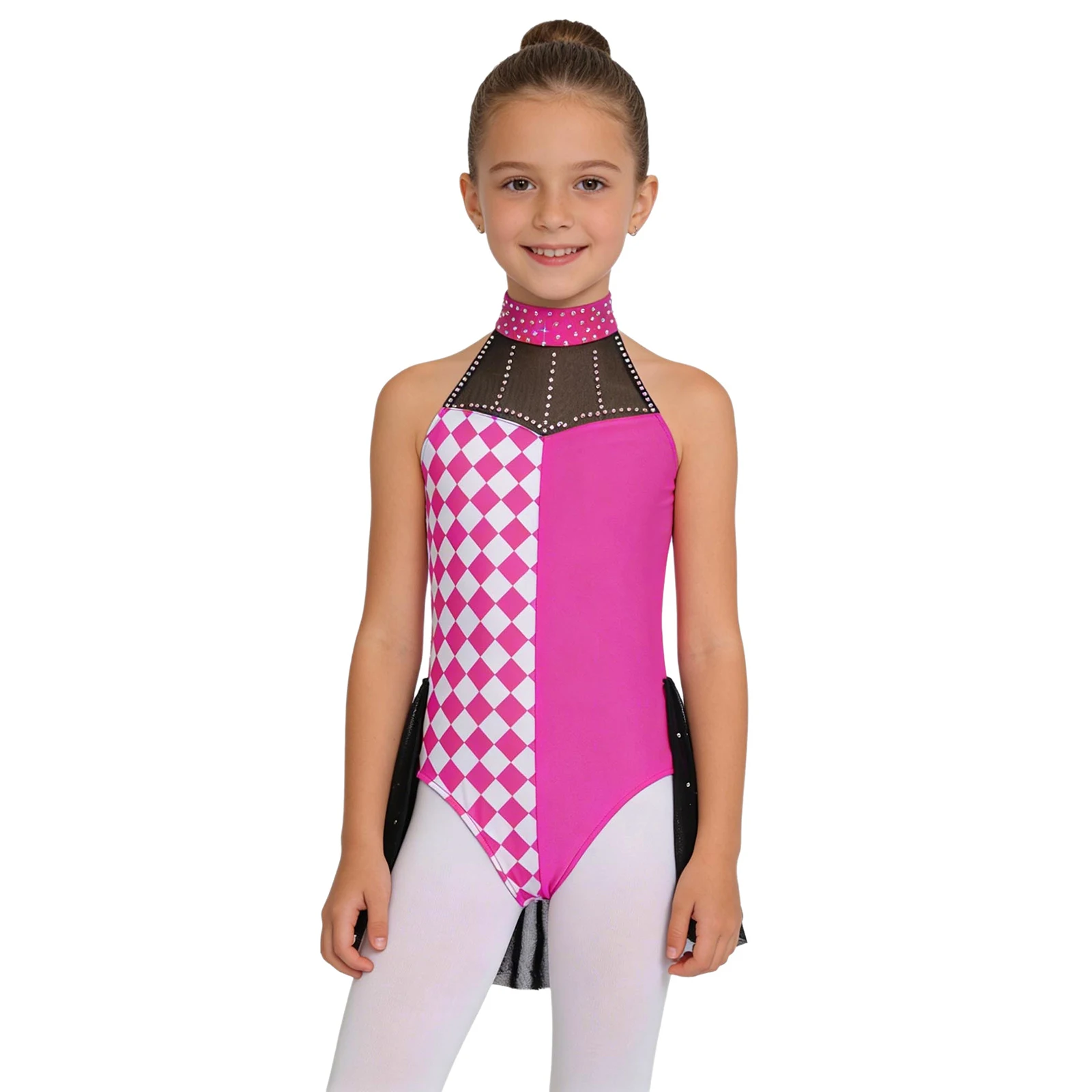 

Funny Naughty Circus Ringmaster Clown Cosplay Bodysuit with Skirts Cover Stage Performance Outfits Themed Party