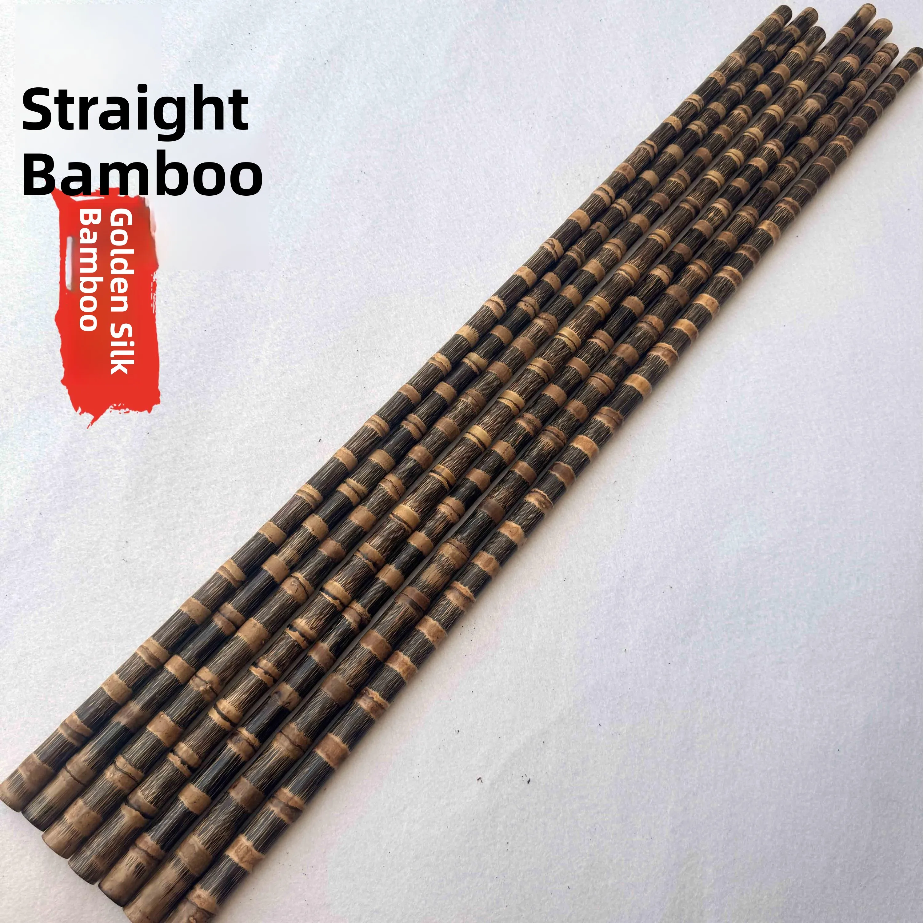 Bamboo Golden Thread Bamboo Stick Brown Bamboo Martial Arts Walking Stick Hiking Cane Yoga Staff Dragon Blood Golden Th...