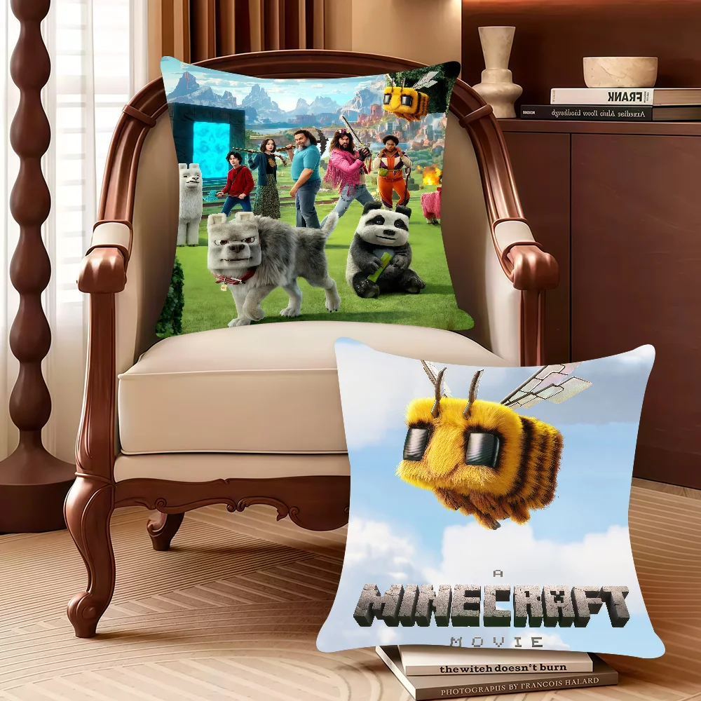 

Hot Movie A M-Mine C-CraftS Pillow Case Decor Protective Covers Comfortable Soft For Sofa Living Room Home Office