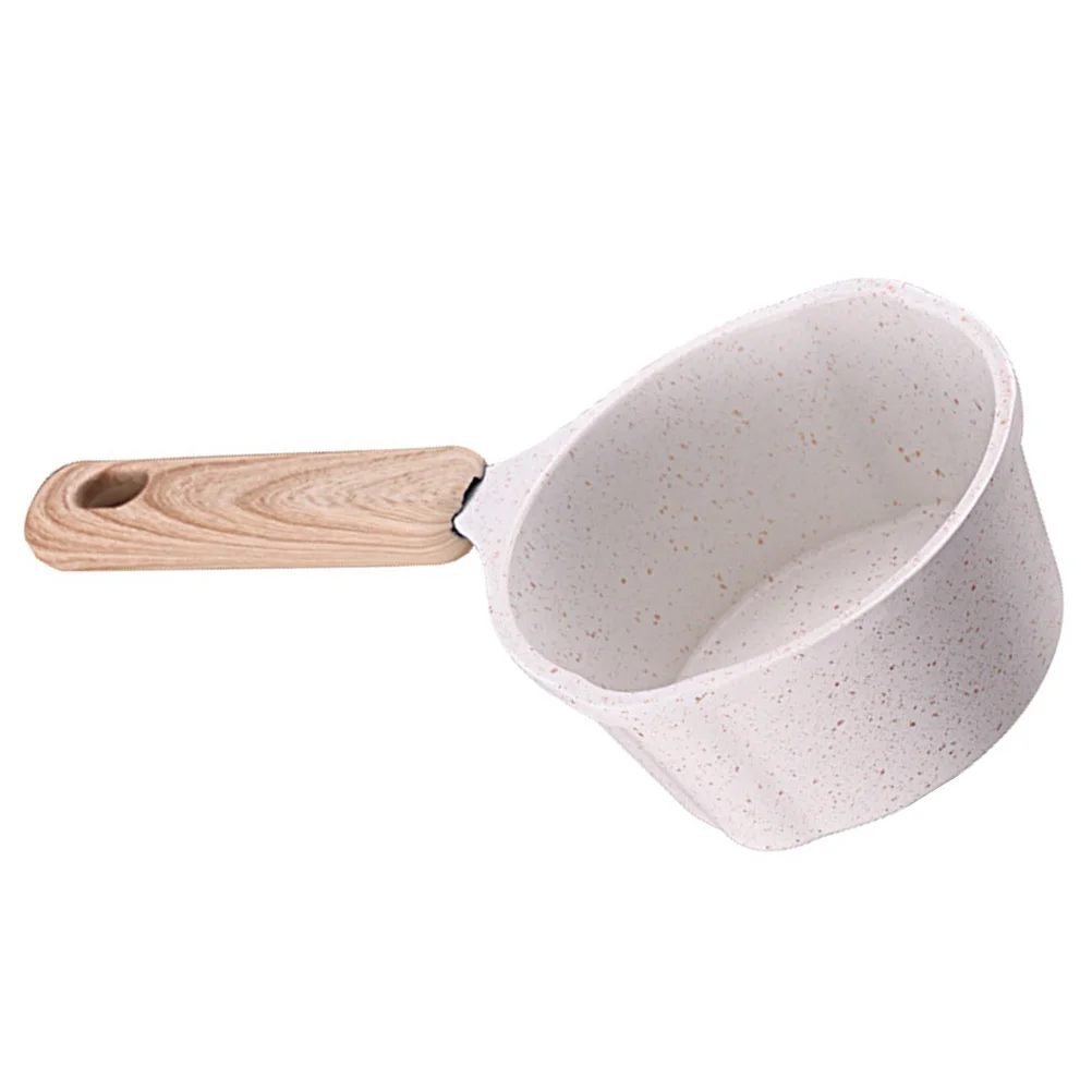 

Non-Stick Mini Aluminum Pan Dual Pour Spout Oil Melt Pot For Butter Coffee Milk Kitchen Cooking Small Metal Wok