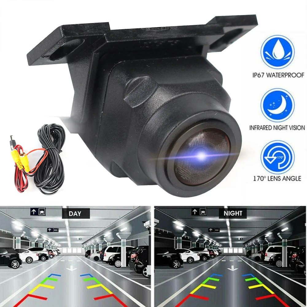 CCD Car Camera High Definition AHD 1280x1080P Universal Starlight Night Vision Rear View Reverse Camera 170 Wide Angle