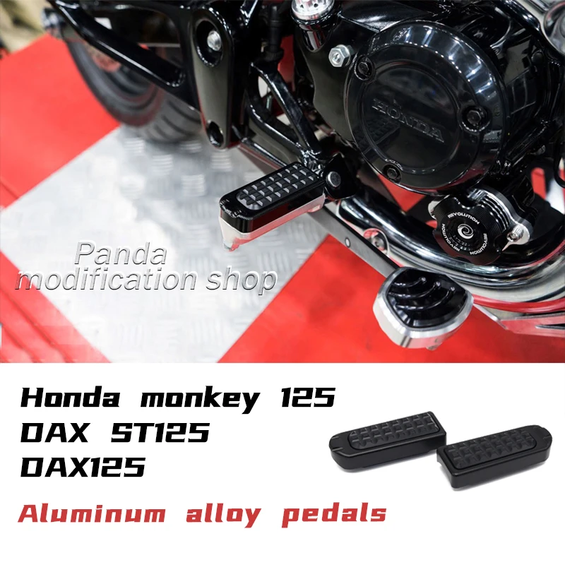 Aluminum alloy pedals For Honda monkey 125 DAX ST125 DAX125 2018 2019 2020 2021 2022 2023 2024 accessories