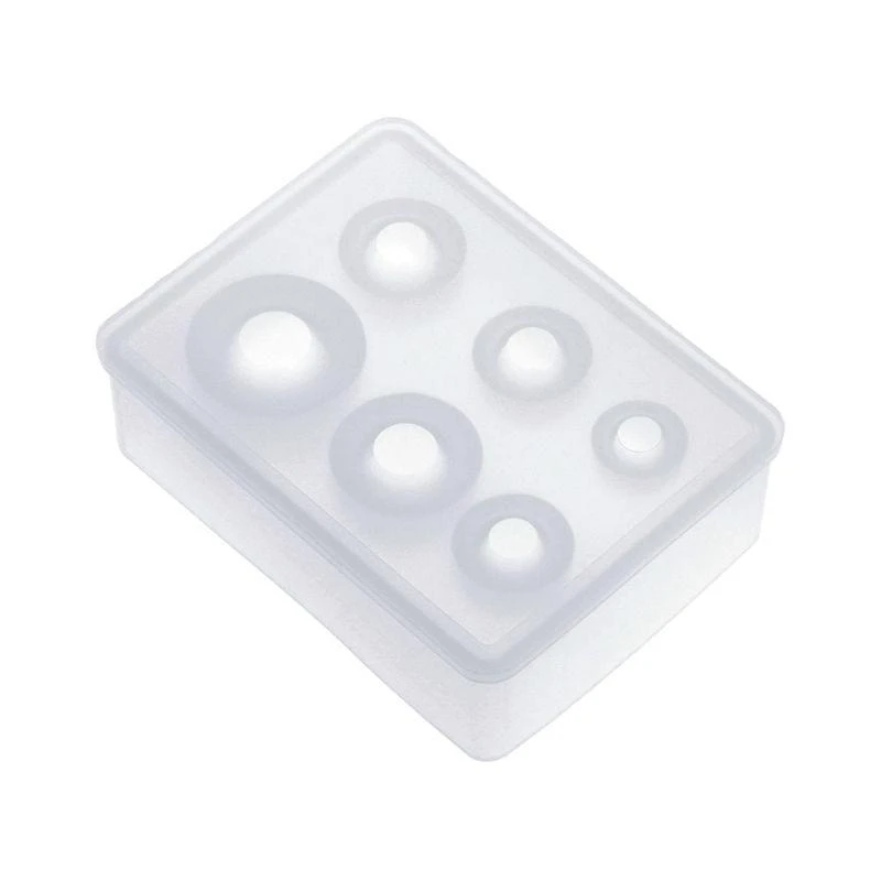 F2TD Jewelry Resin Casting Molds Pendant 9/12/15/16/20/25mm DIY Silicone Molds