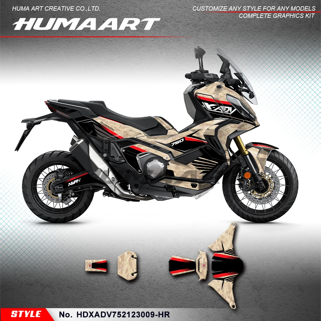 HUMAART Vinyl Sticker Laminated Decals Kit for Honda X-ADV 750 2021 2022 2023 2024, HDXADV752123009-HR