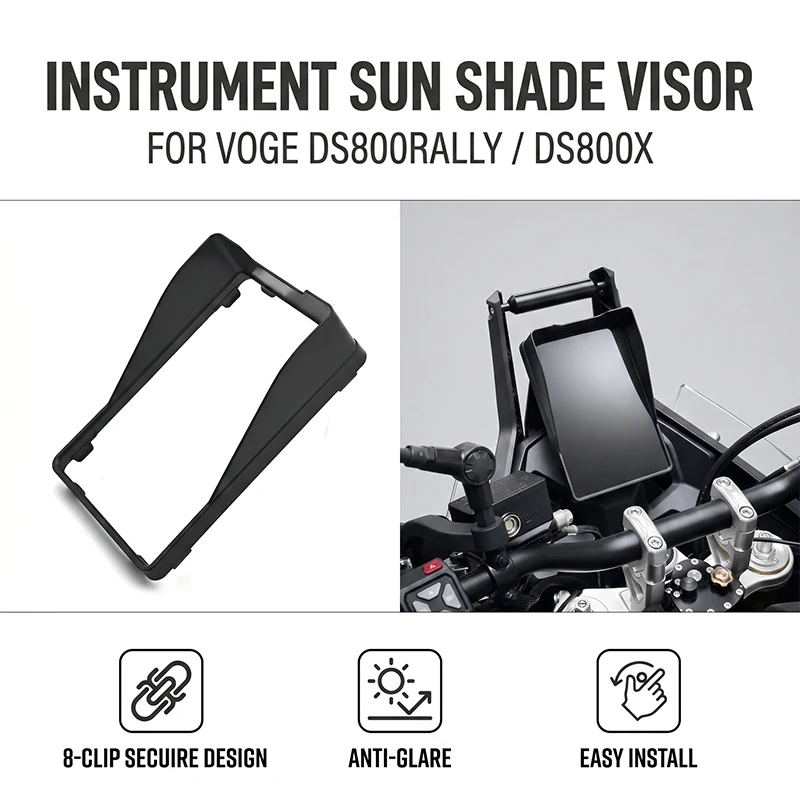 Image of Motorrad-Sonnenblende Instrumentenschutz Sonnenschutz 800 Rally DSX Für VOGE 800 DSX DS800X Rally DSX 800 2025 2026