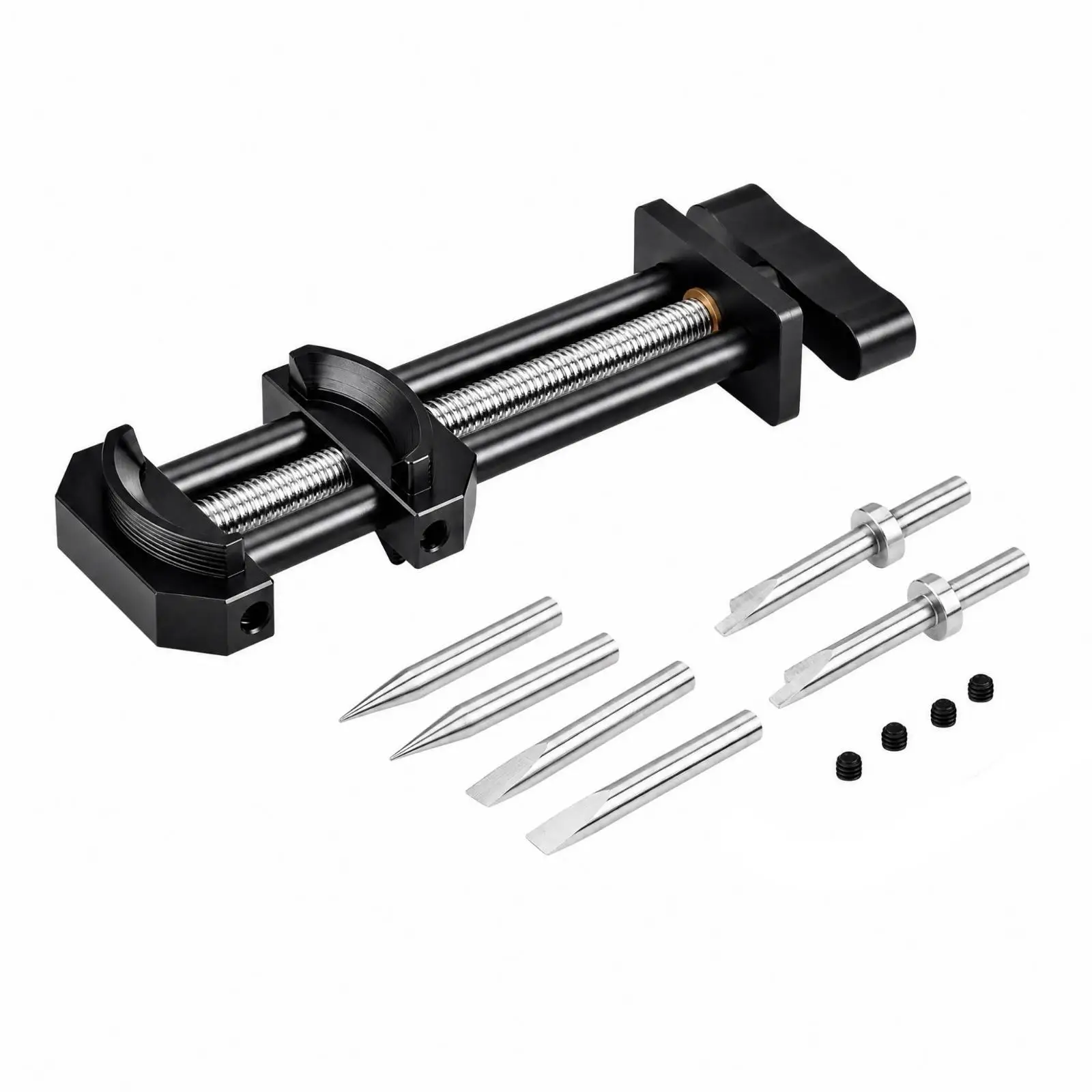 Adjustable Lens Ring Reshaper Device for Camera Lens Bezel Removal and Thread Restoration Aluminum