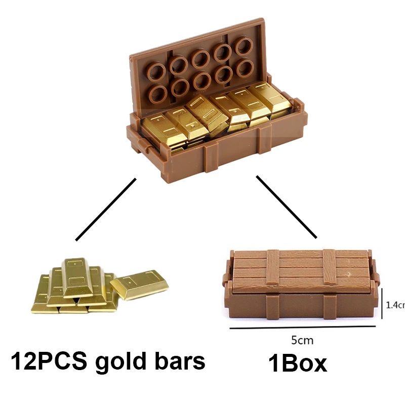 Military Building Blocks Figures Accessories Weapons Gold Bricks Box Gun-Howitzer Pistol Bullet Pieces Sentry Post Toys Gifts