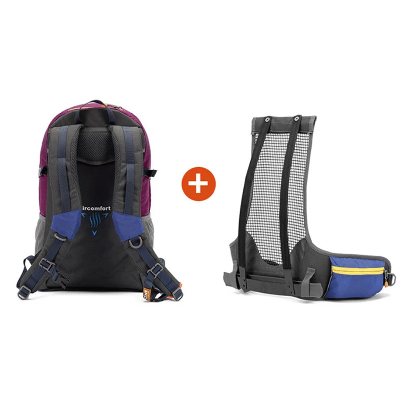 Mochila esportiva de acampamento com capa de chuva, laptop grande, mochila de bicicleta masculina e feminina, escalada e montanhismo 35L