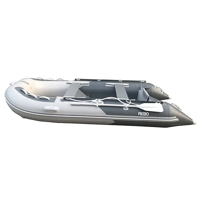 Water Sport 10ft-13ft 300cm 360cm Aluminum Floor Boat Inflatable PVC Rowing Boats