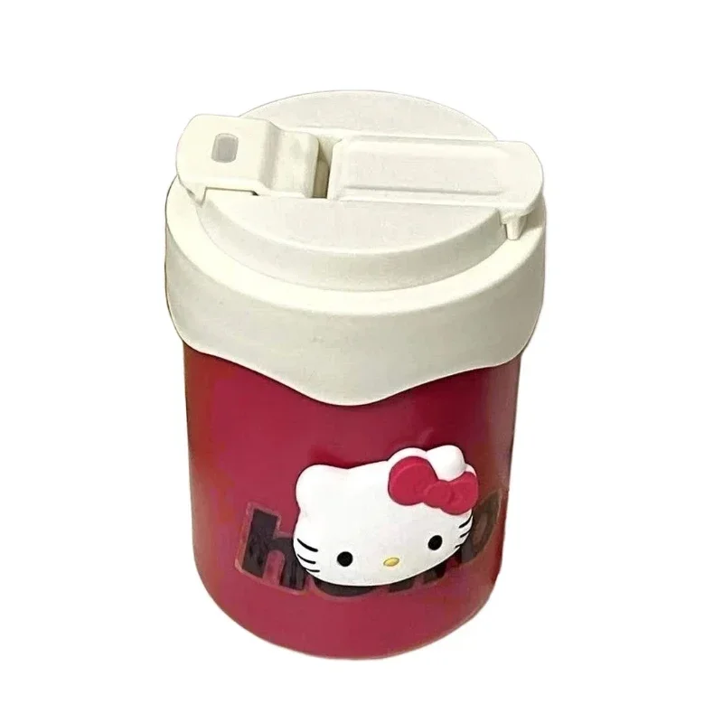 450ml Sanrio Hello Kitty In Acciaio Inox 304 Thermos Kawaii Kuromi Cinnamoroll Melody Bambini Boccetta di Vuoto Bottiglia di Acqua Bicchiere