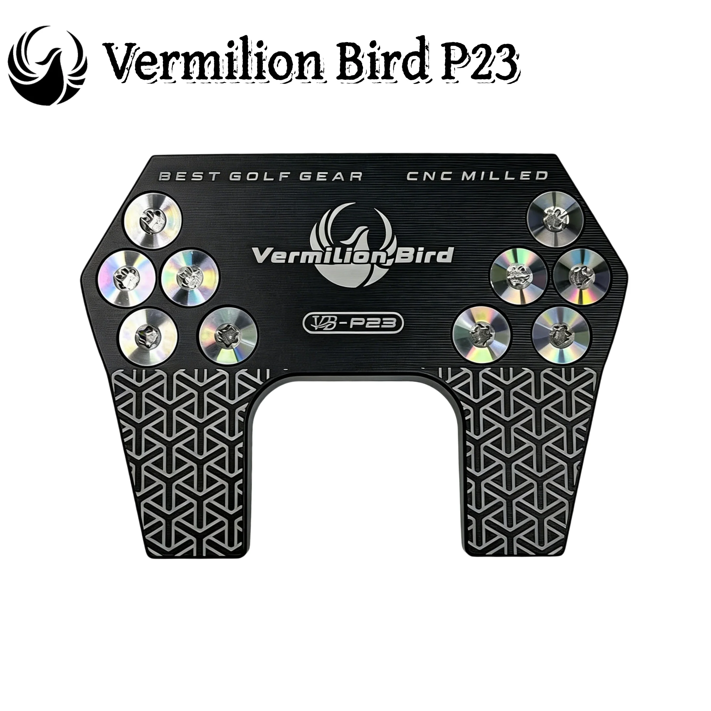 

Vermilion Bird Golf Putter Head CNC Milled Aluminum Alloy Mallet Putter High MOI Lightweight Precision Balance for Putting Green