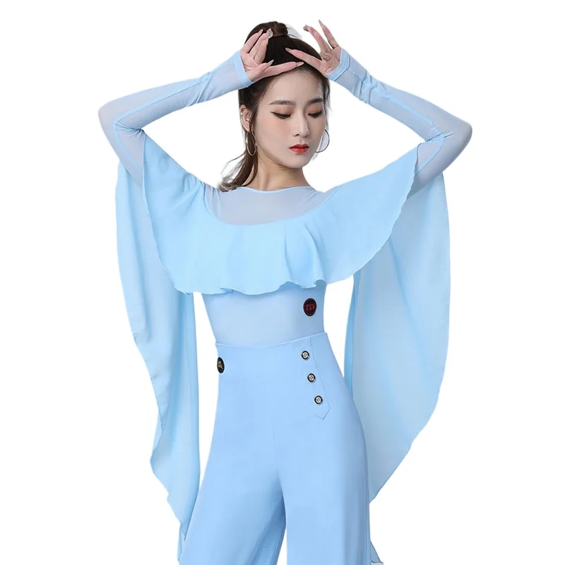 

2026 Woman Waltz Dance Leotard Dance Clothes Modern Dance Top Women's New High-end Tango Clothes ZY155-3
