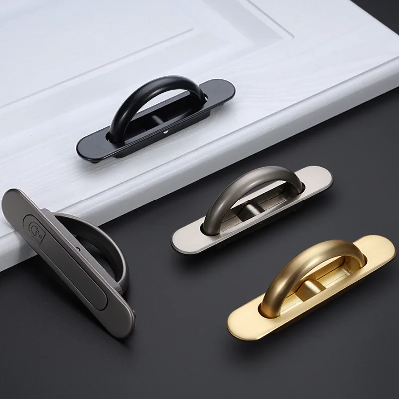 1PCS Tatami Handle Hidden Embedded with Step Rice Bed Cover Rotating Bed Board Concealed Buckle for Home Improvement