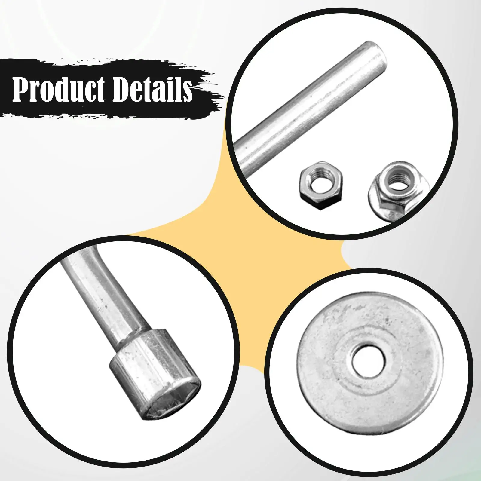 8mm Socket Wrench for Electric Grass Trimmer, Sturdy, Metal, Portable, Compact Repair Tool view 4