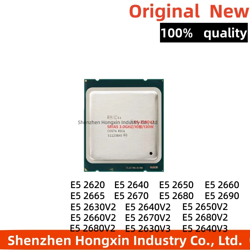 1 Piece E5 2630V2 CPU 22620V4 2640V3 2650V2 2660V2 2670V2 2680V2 2690V4