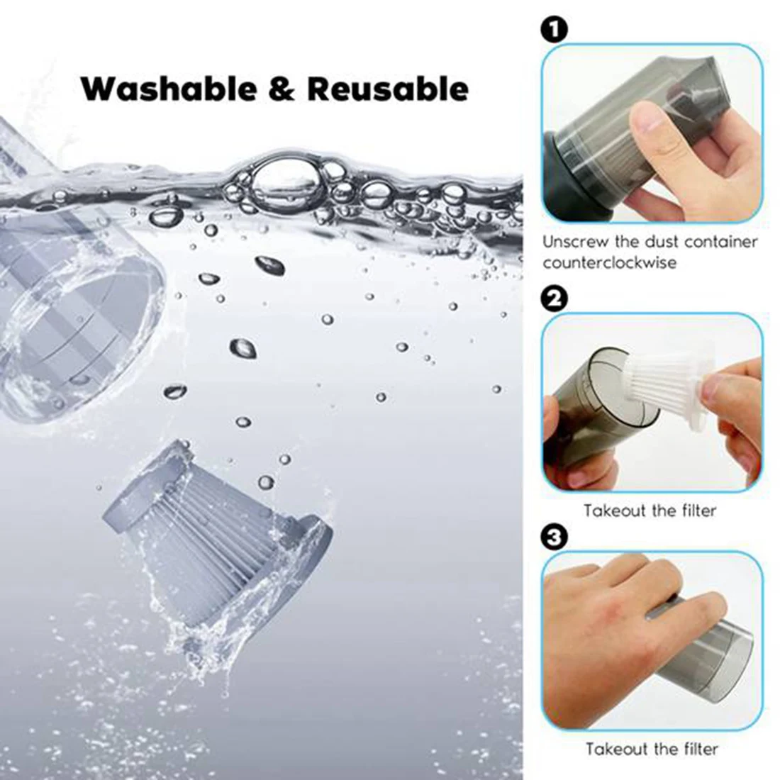 ABVI-12000PA Wireless Car Vacuum Cleaner For Car & Home Use Portable Cordless Mini High Suction Vacuum Cleaner