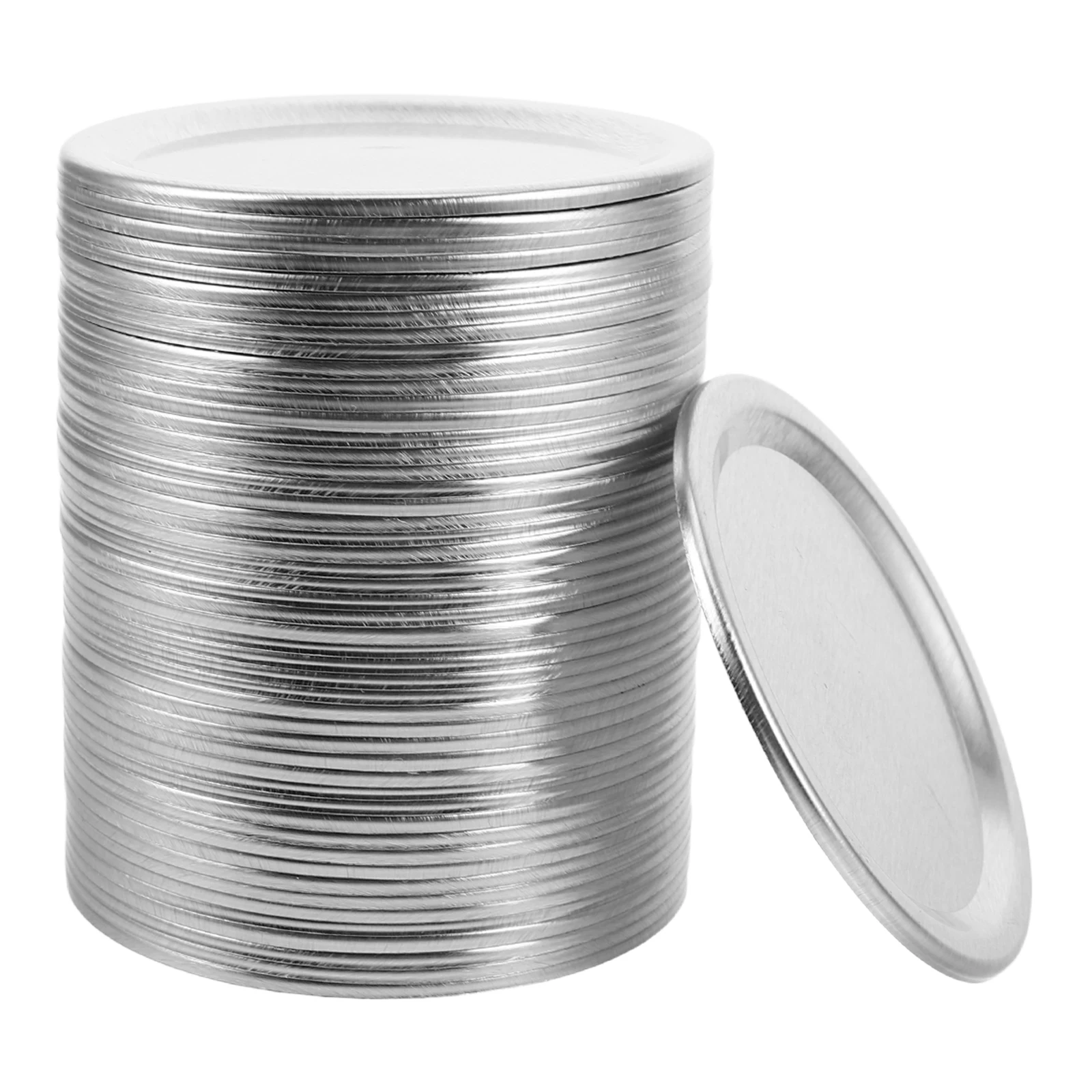 

50pcs Mason Lids Tinplate Canning Supplies Sealing Caps Wide Mouth Compatible Glass Jars Tinplate Canning Lids Food Storage